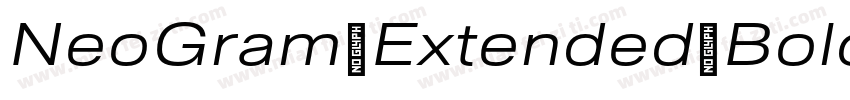 NeoGram Extended Bold Regular字体转换